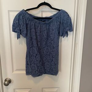 Lace off shoulder blouse women’s size M